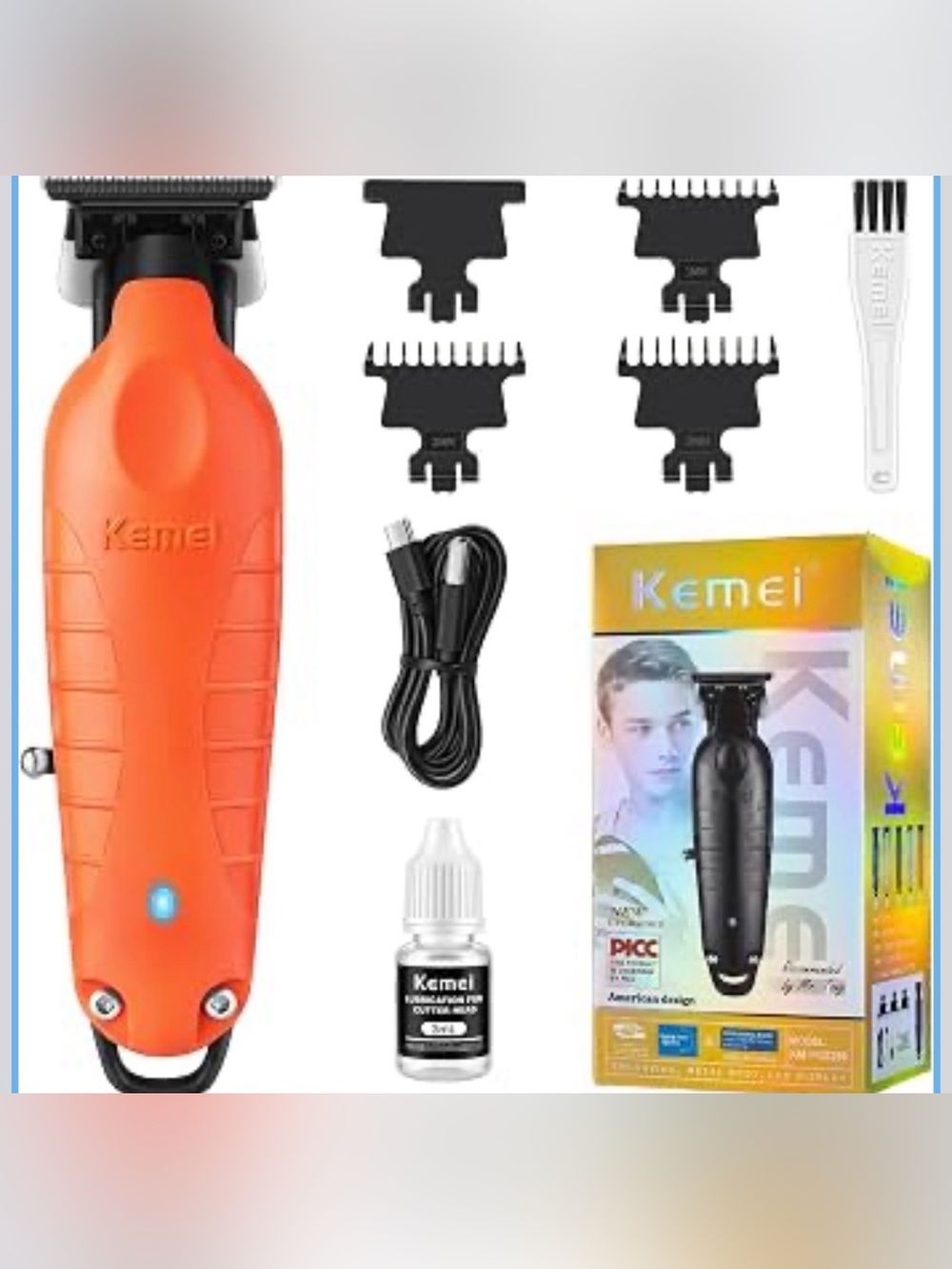 Hair Trimmer for Men,7000RPM Professional Clipper,Orange